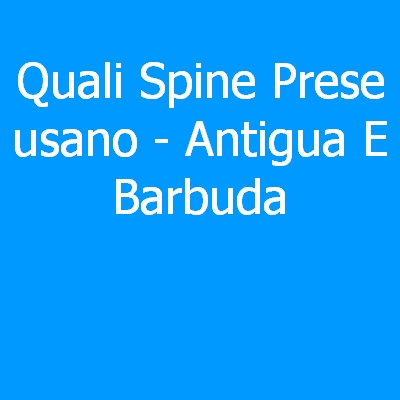 Antigua E Barbuda – Quali spine (prese) eletriche si usano?
