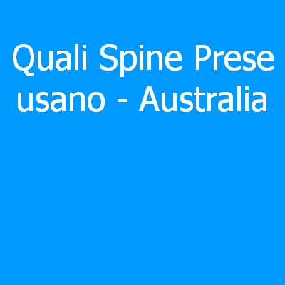 Australia – Quali spine (prese) eletriche si usano?
