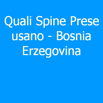 Bosnia Erzegovina – Quali spine (prese) eletriche si usano?