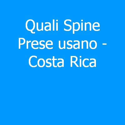 Costa Rica – Quali spine (prese) eletriche si usano?
