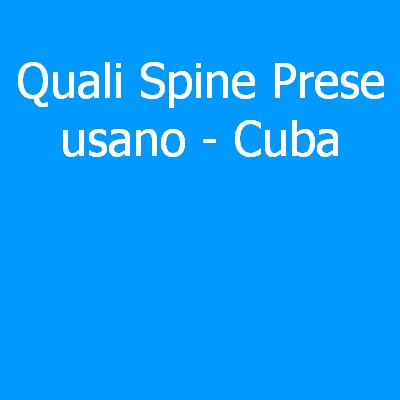 Cuba – Quali spine (prese) eletriche si usano?