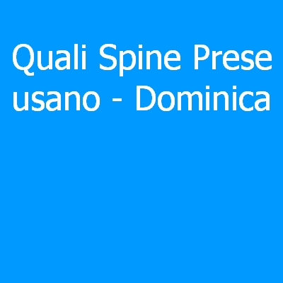 Dominica – Quali spine (prese) eletriche si usano?