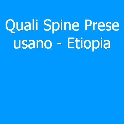 Etiopia – Quali spine (prese) eletriche si usano?