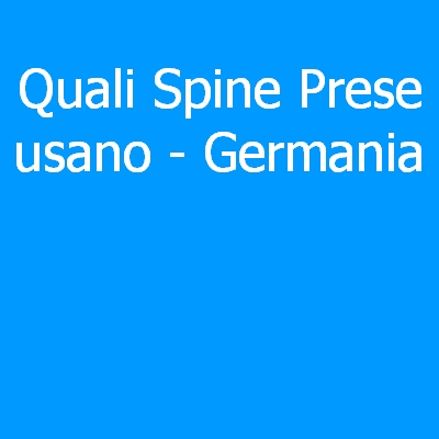 Germania – Quali spine (prese) eletriche si usano?