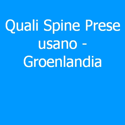 Groenlandia – Quali spine (prese) eletriche si usano?