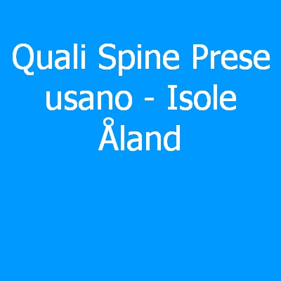 Isole Åland – Quali spine (prese) eletriche si usano?