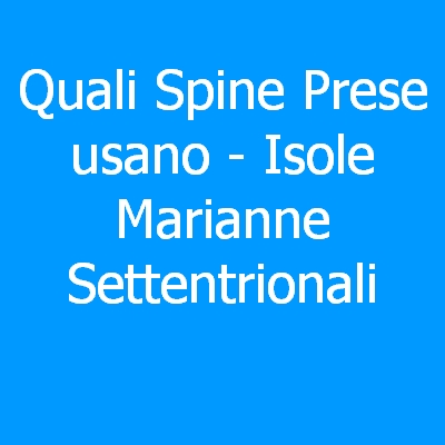 Isole Marianne Settentrionali – Quali spine (prese) eletriche si usano?