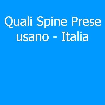 Italia – Quali spine (prese) eletriche si usano?