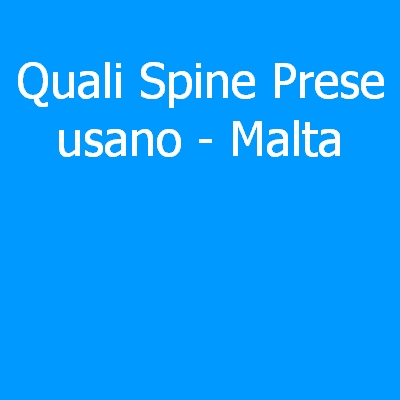 Malta – Quali spine (prese) eletriche si usano?