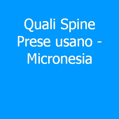 Micronesia – Quali spine (prese) eletriche si usano?