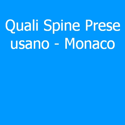 Monaco – Quali spine (prese) eletriche si usano?