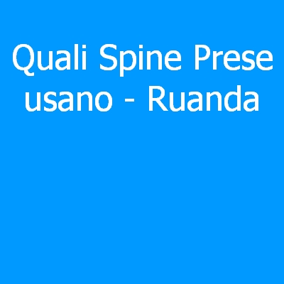 Ruanda – Quali spine (prese) eletriche si usano?
