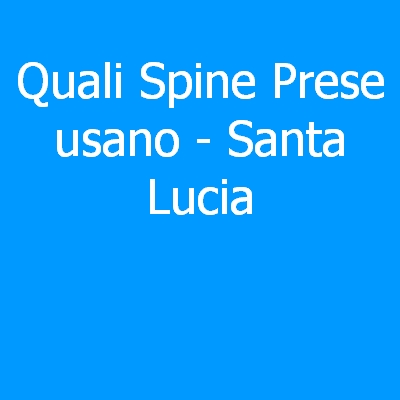 San Martino – Quali spine (prese) eletriche si usano?