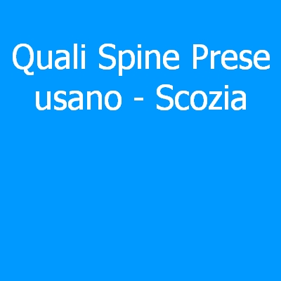 Scozia – Quali spine (prese) eletriche si usano?