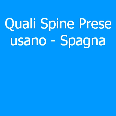Spagna – Quali spine (prese) eletriche si usano?